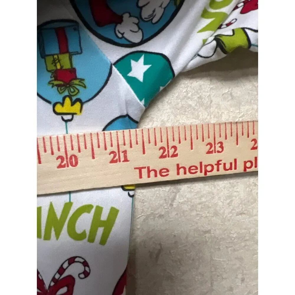 Grinch Men's Pajama Set Top Bottom Christmas Holiday Novelty Medium 38 40 PJs